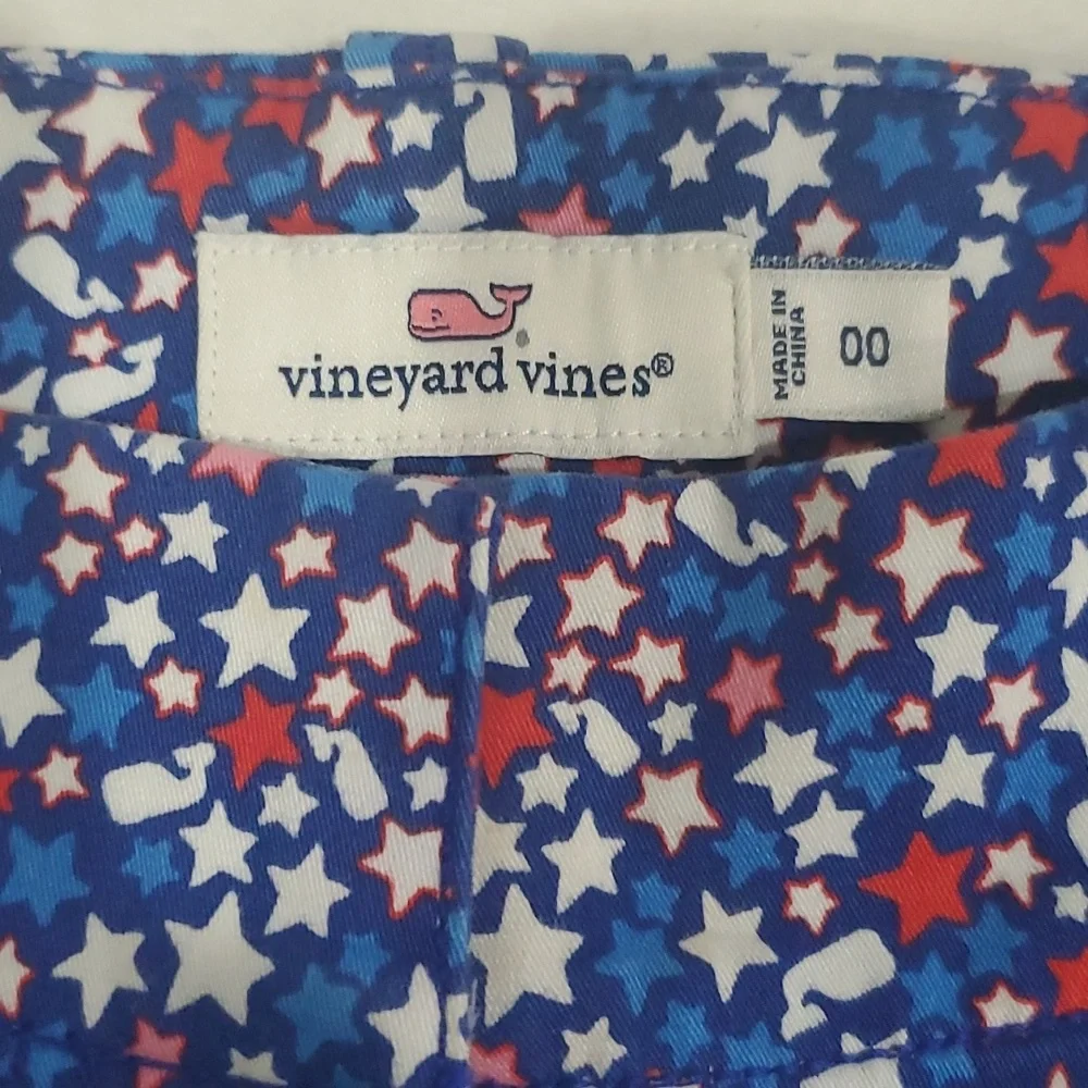 Vineyard Vines Stars and Whales Shorts Size 00